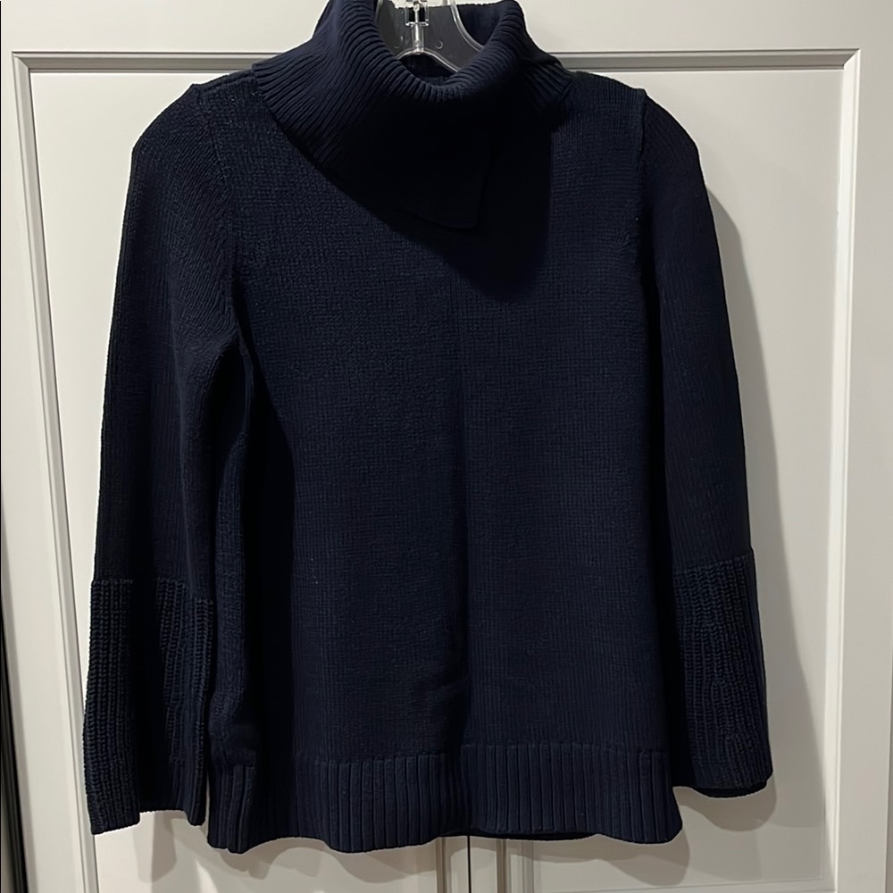 LOFT Women's Navy Turtleneck Sweater